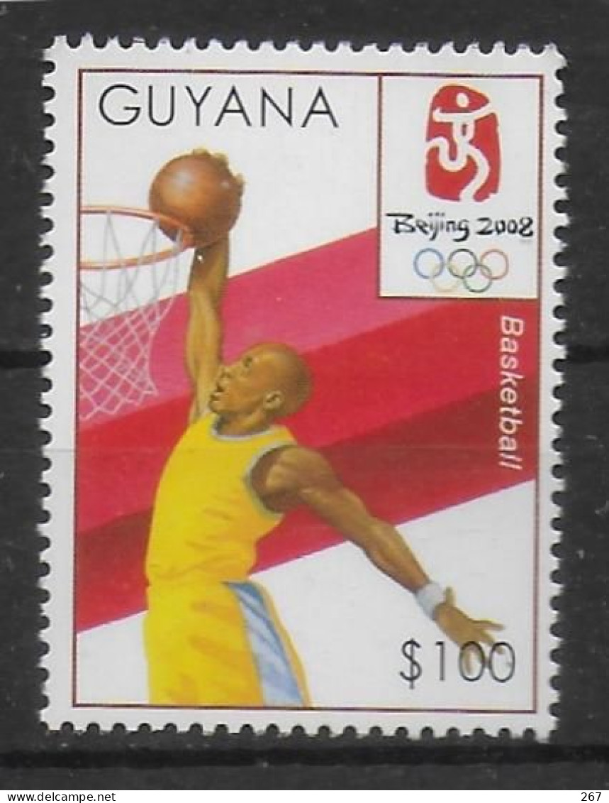 GUYANA   N° 5953  * *   Jo 2008  Basket - Basket-ball