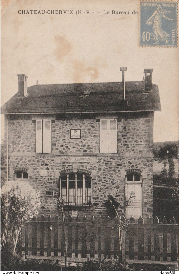 REF.AC . CPA . 87 . CHATEAU CHERVIX . LE BUREAU DE POSTE - Autres & Non Classés