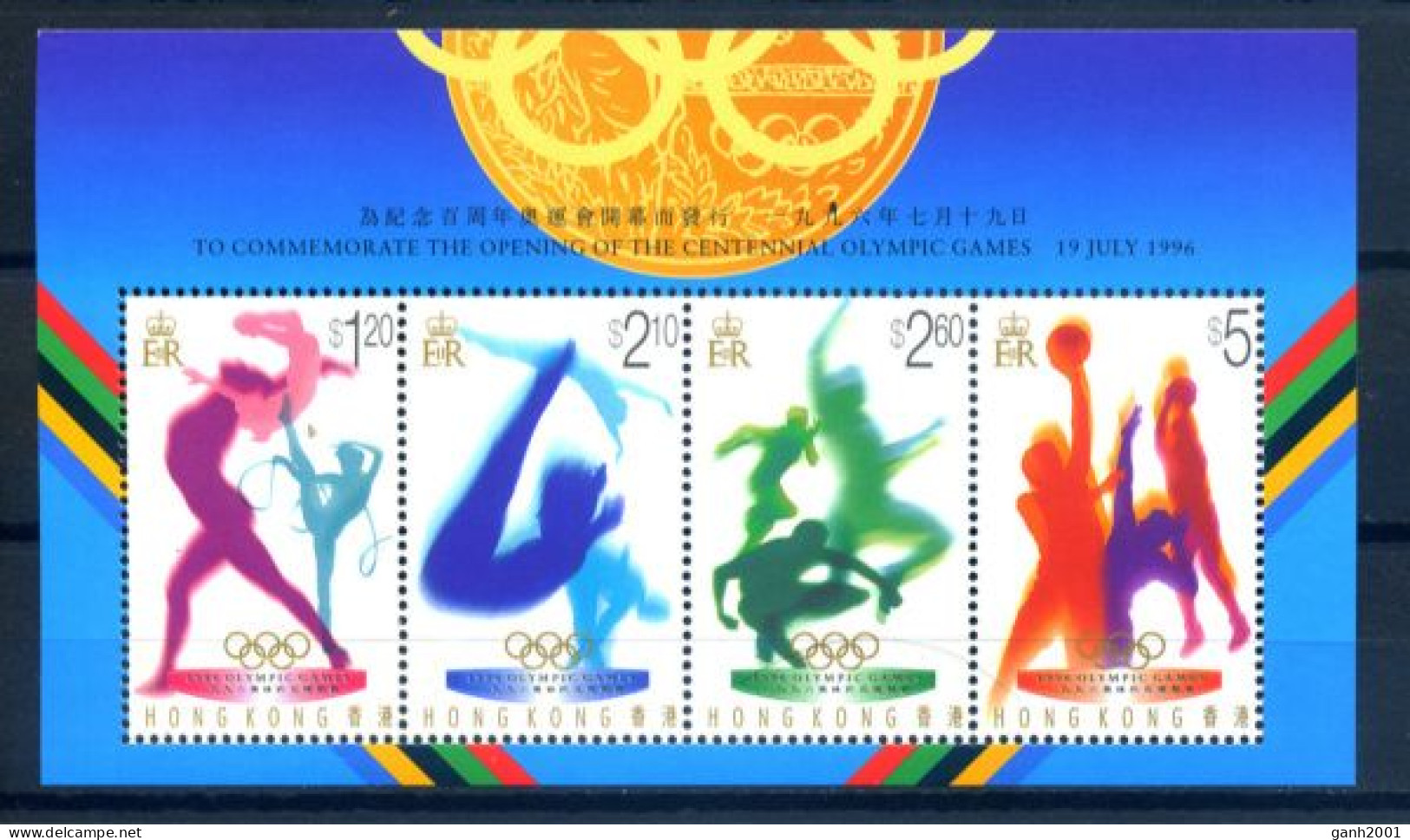 Hong Kong 1996 / Olympic Games Atlanta MNH Juegos Olímpicos Olympische Spiele / Iu13  34-24 - Zomer 1996: Atlanta