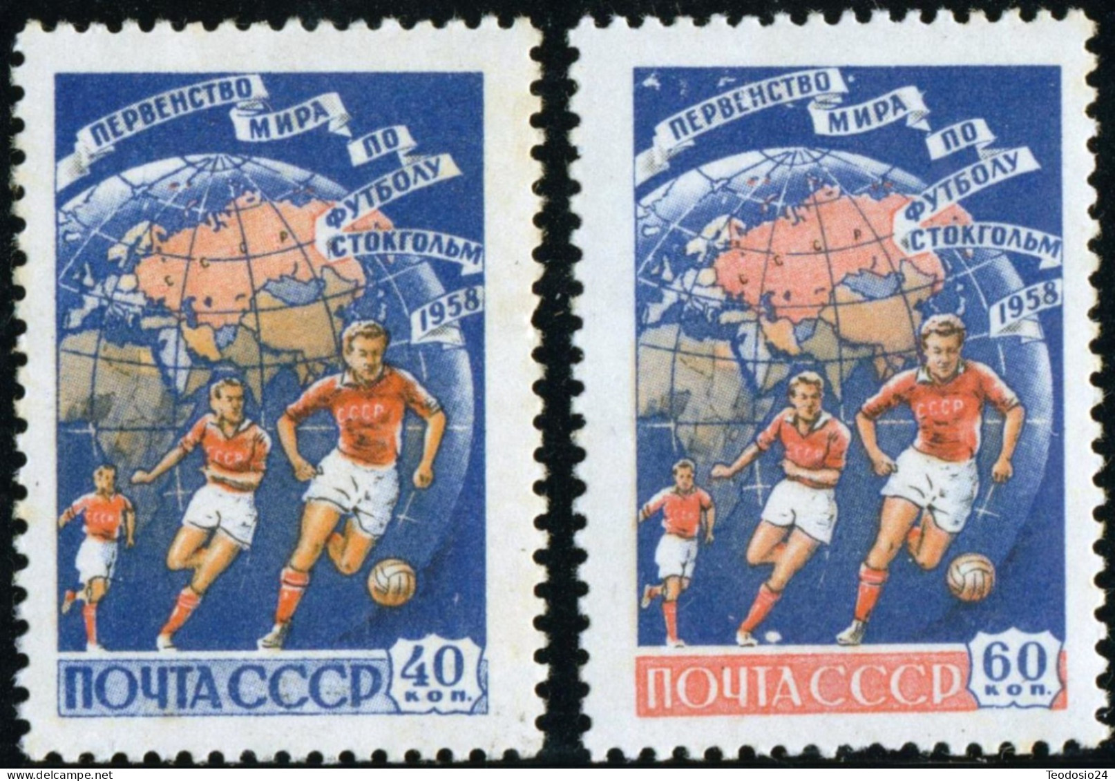 Russie 1958 Y&T 2056 A 2057 ** - Nuovi