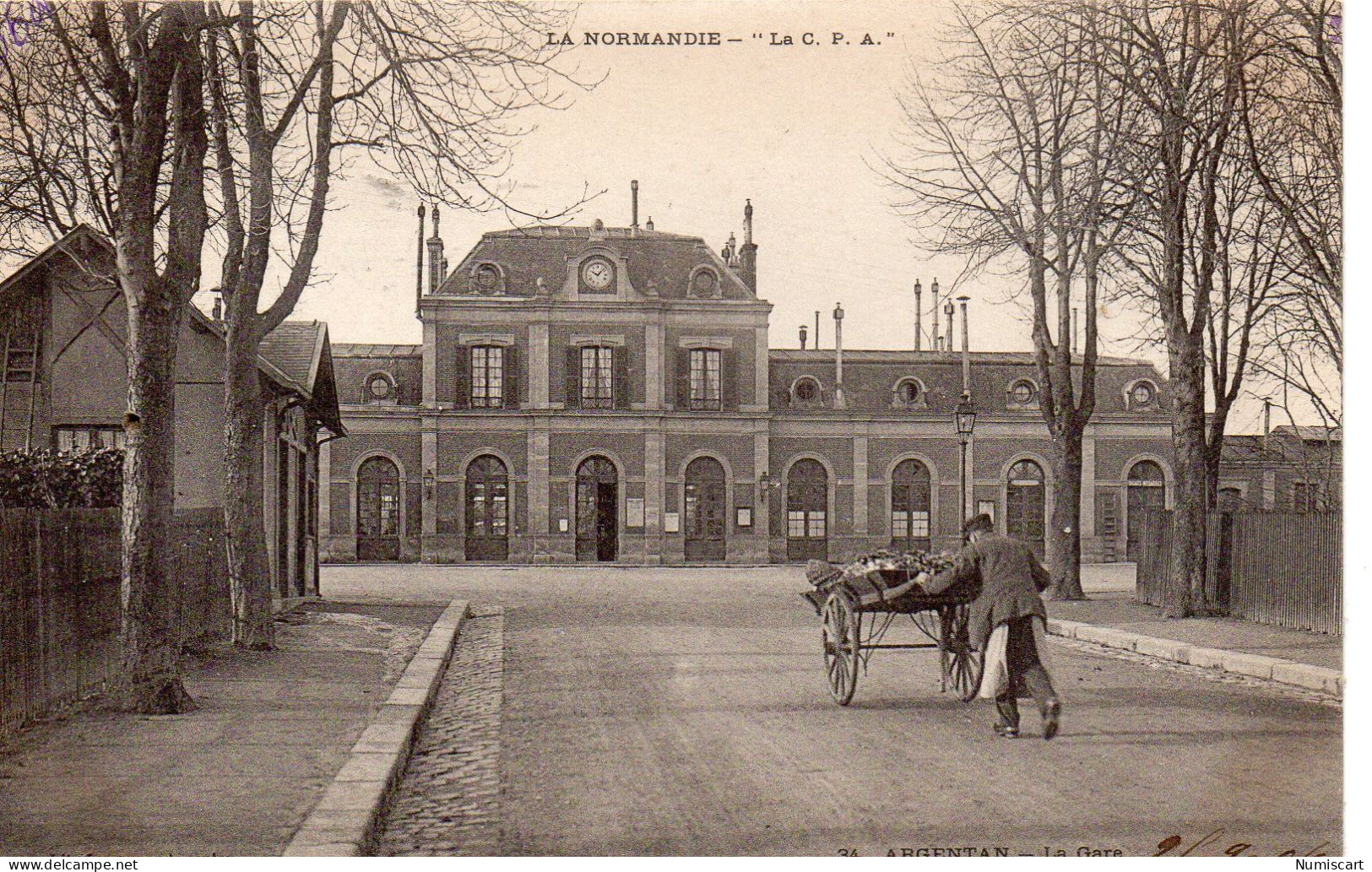 Argentan Animée Gare Charette à Bras - Argentan