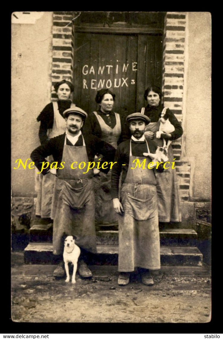 10 - MAILLY - LA CANTINE RENOUX - CARTE PHOTO ORIGINALE - VOIR ETAT - Mailly-le-Camp