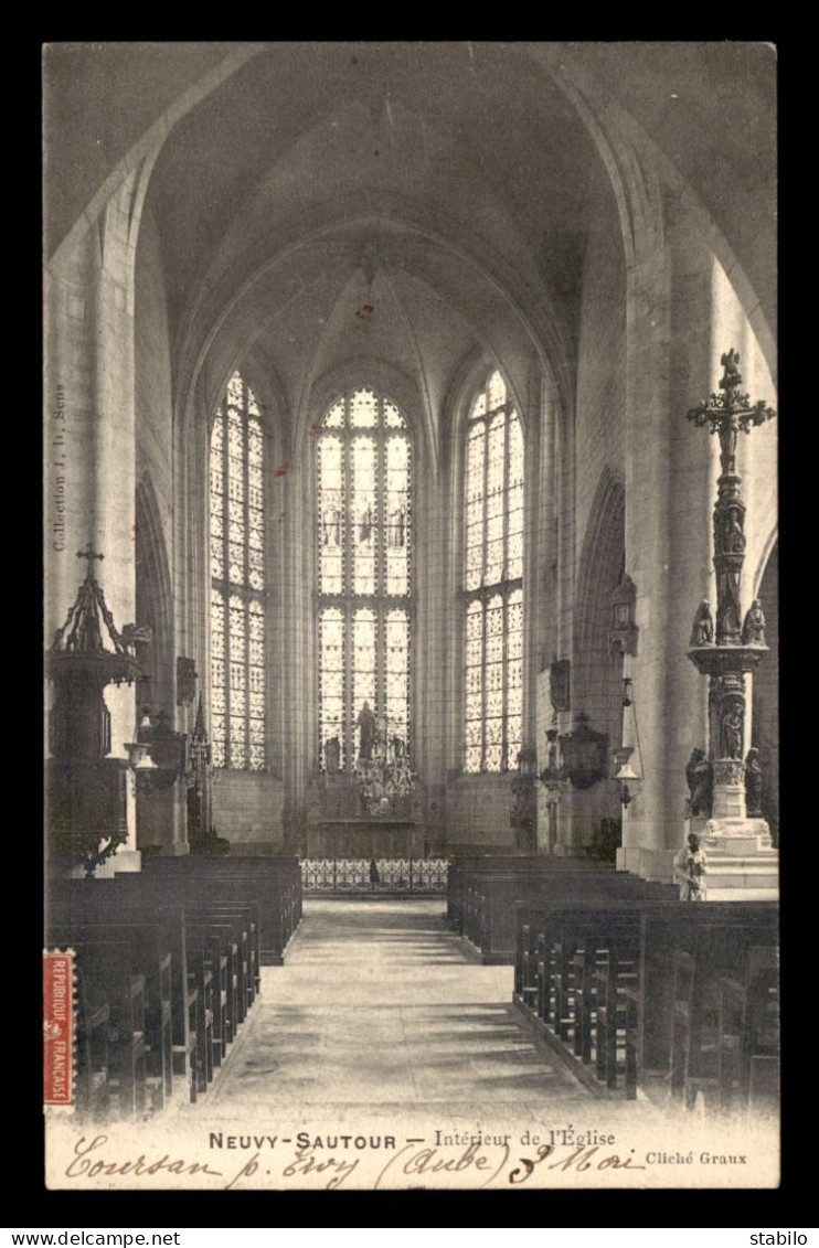 10 - NEUVY-SAUTOUR - INTERIEUR DE L'EGLISE - Autres & Non Classés