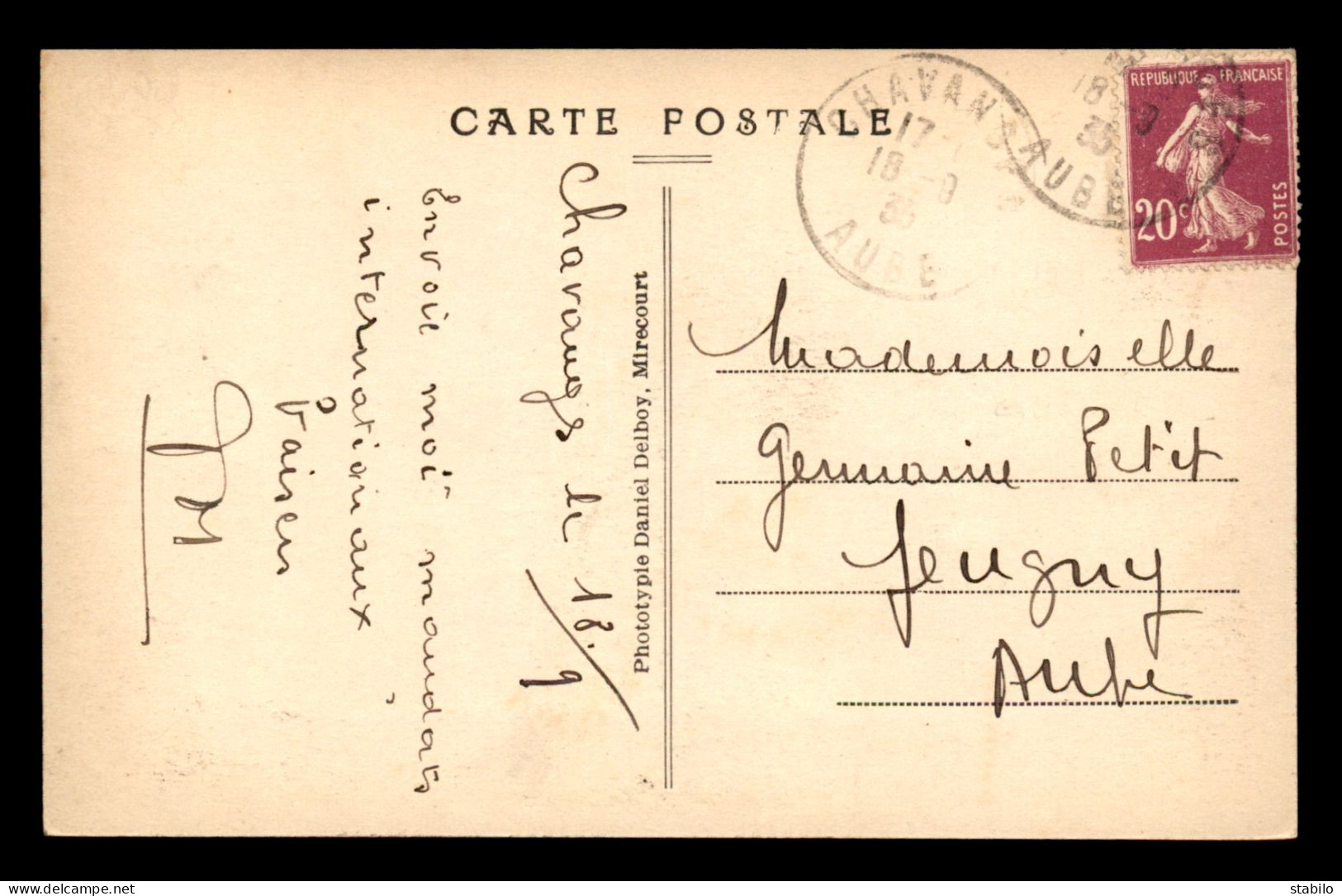 10 - CHAVANGES - GRANDE RUE - COMPTOIRS FRANCAIS N° 592 - Other & Unclassified