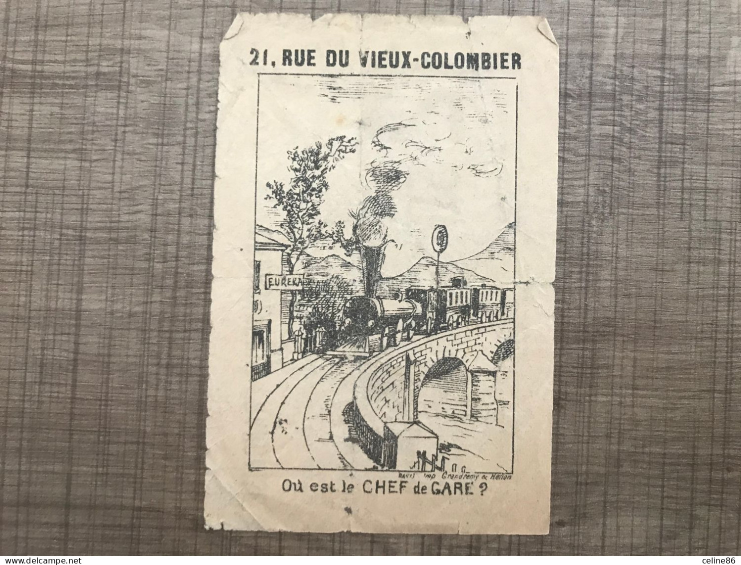 21 Rue Du Vieux Colombier Où Est Le Chef De Gare ? - Andere & Zonder Classificatie