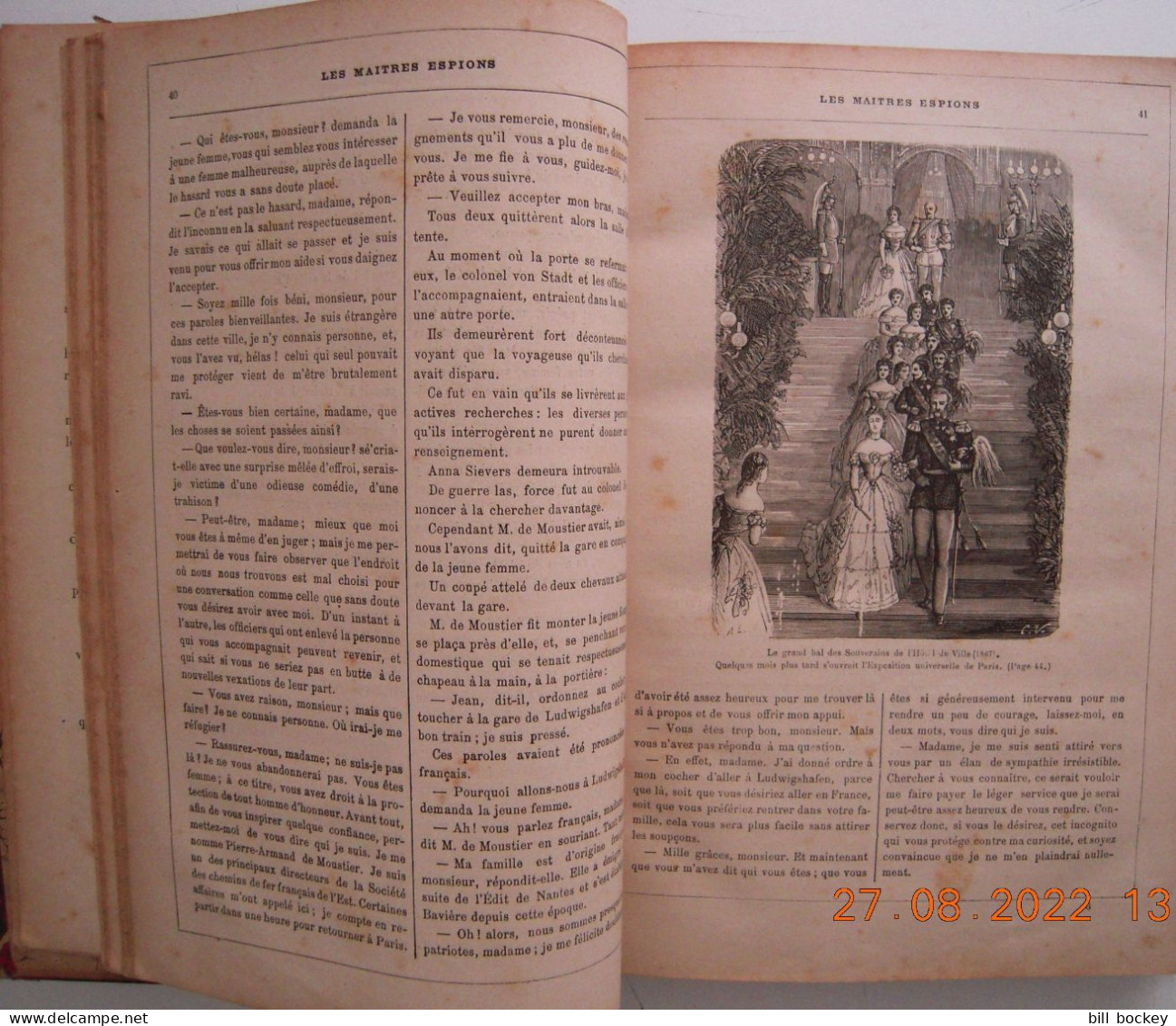 Gustave AIMARD " Les MAÎTRES-ESPIONS " 1878 Éditions DEGORCE-CADOT - BON ÉTAT - Peu Courant Dumas,Féval,Ponson,Ferry - 1801-1900