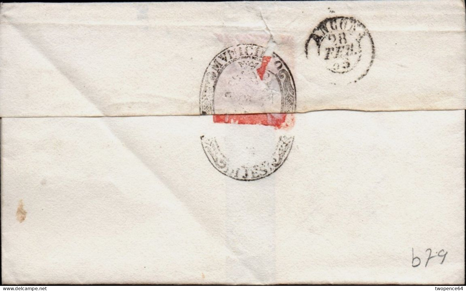 B79 - LETTERA PREFILATELICA DA JESI AD ANCONA 1835 - 1. ...-1850 Vorphilatelie