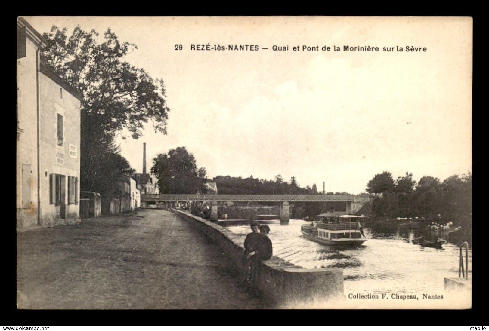 44 - REZE-LES-NANTES - QUAI ET PONT DE LA MORINIERE SUR LA SEVRE - Otros & Sin Clasificación