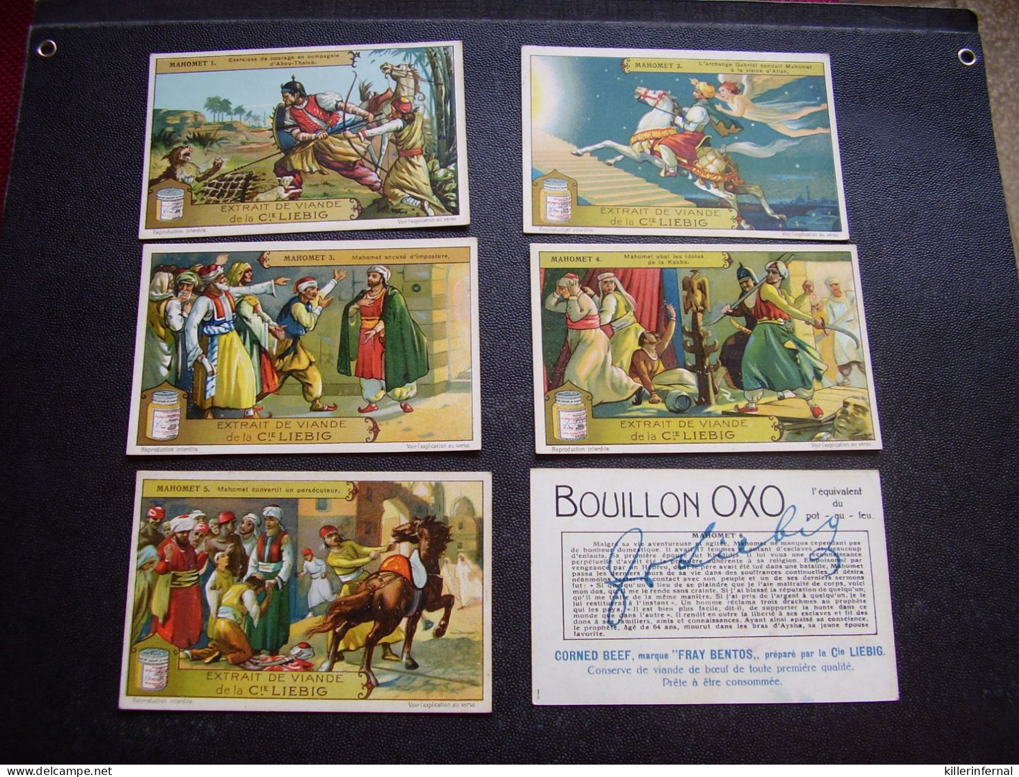 Original Old Cards Chromos Liebig S 1212 Mahomet Complet - Liebig