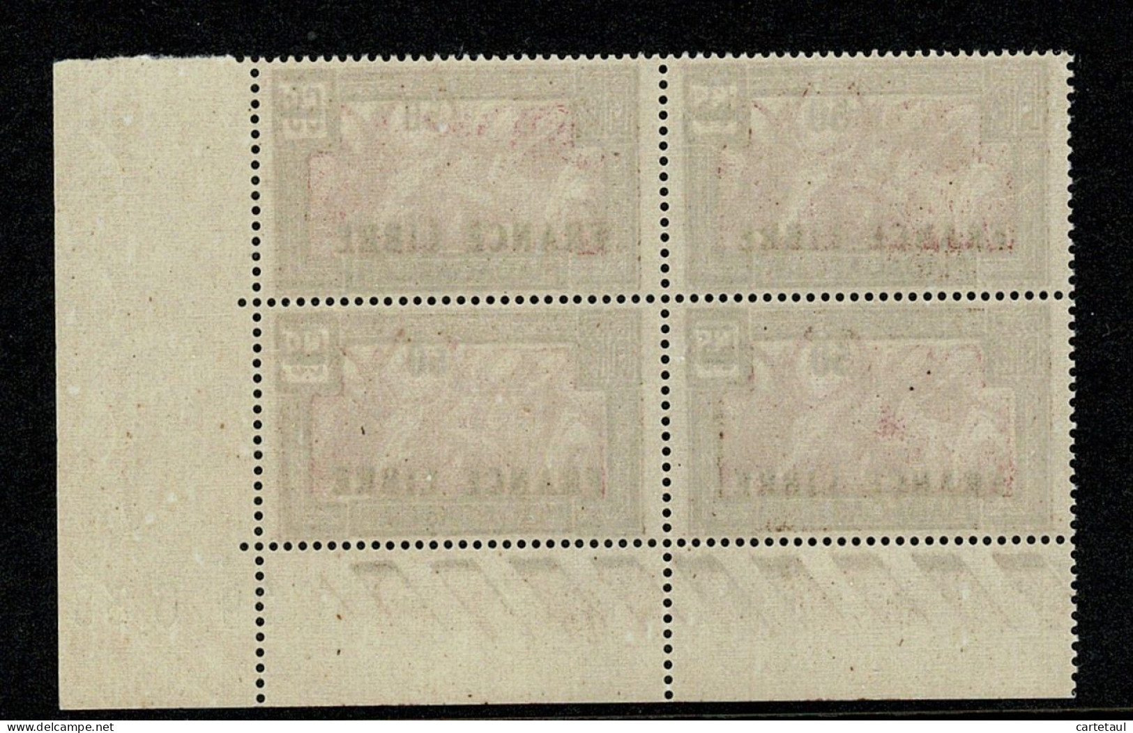 !! MADAGASCAR 1938 Surcharge France Libre 50 Sur 65c Typo   Bloc De 4 Coin Daté 29.6.38 ** Gomme Intacte SUPERBE 2 Scan - Ungebraucht