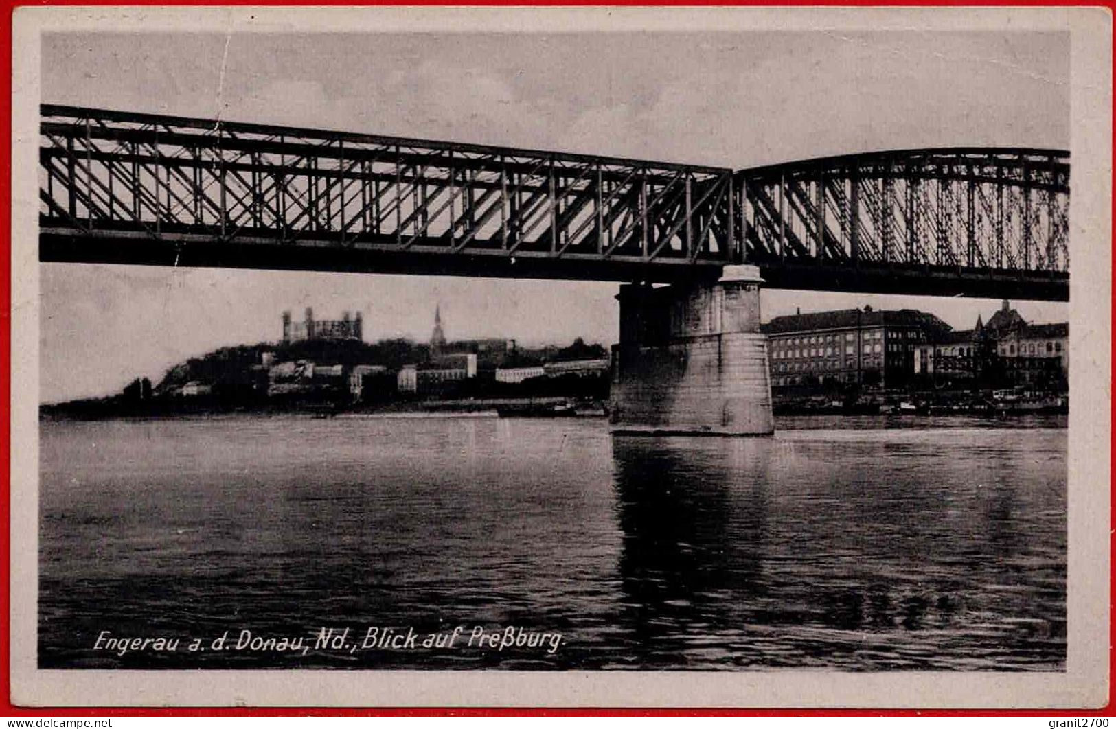 Engerau A.d.donau, Nd., Blick Auf Preßburg. Feldpost 1943 - Altri & Non Classificati