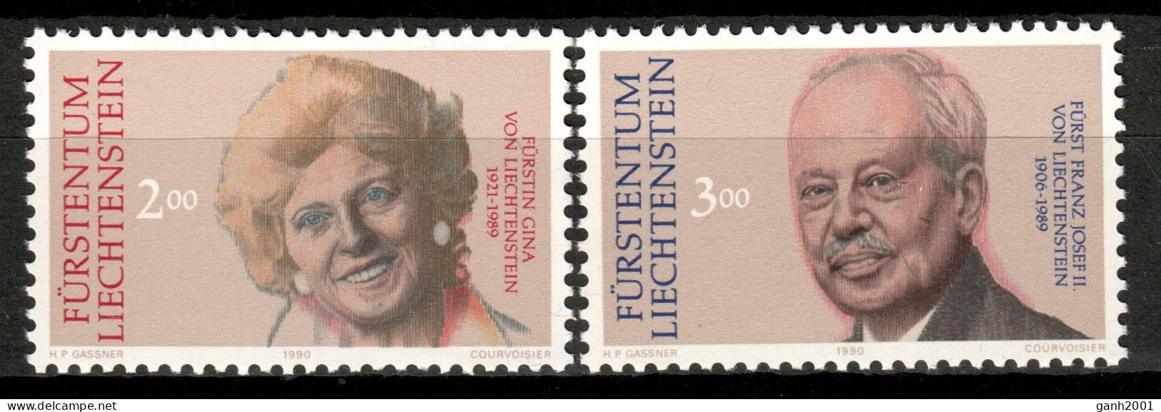 Liechtenstein 1990 / Royal Family In Memoriam MNH Familia Real / Hy63  29-24 - Koniklijke Families