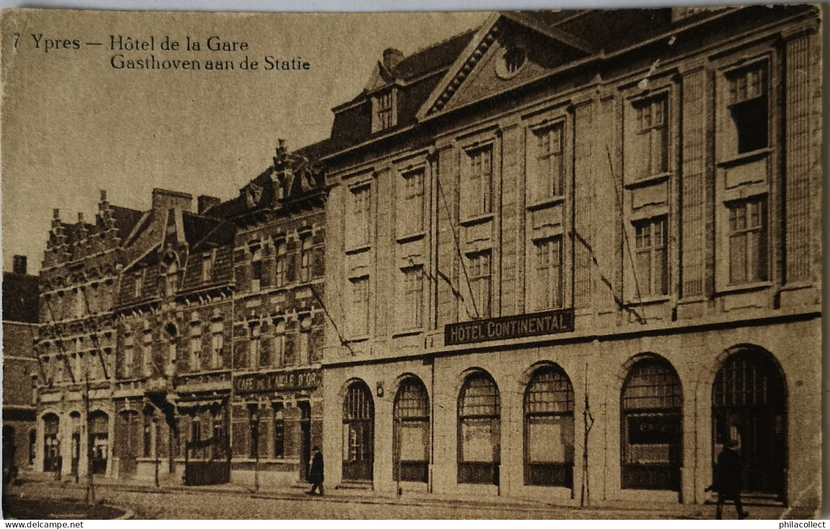 Ieper - Ypres // Hotel De La Gare - Gasthoven Aan De Statie 19?? Uitg. TOB - Ieper