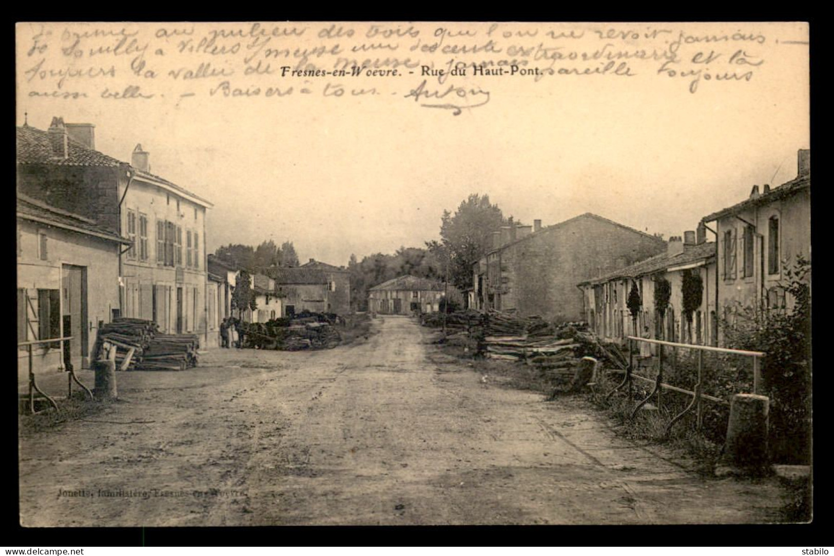 55 - FRESNES-EN-WOEVRE - RUE DU HAUT-PONT - EDITEUR JONETTE - Autres & Non Classés