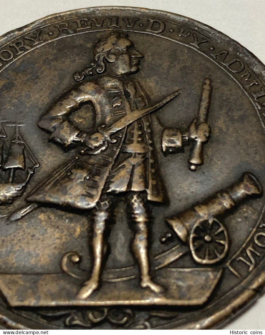1739 Admiral VERNON Copper Medal CAPTURE OF PORTO BELLO – Betts 238 - Royaux/De Noblesse