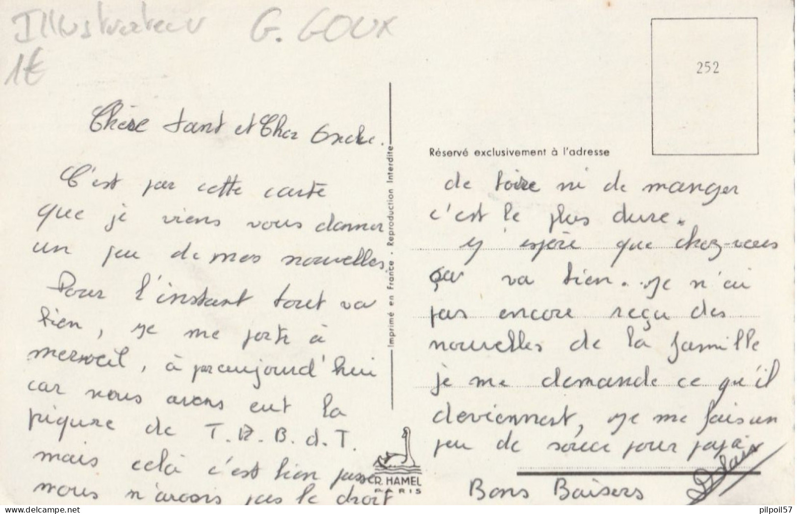 G. GOUX - Votre Abordage Est Un Peu Trop Brusque Matelot - Autres & Non Classés