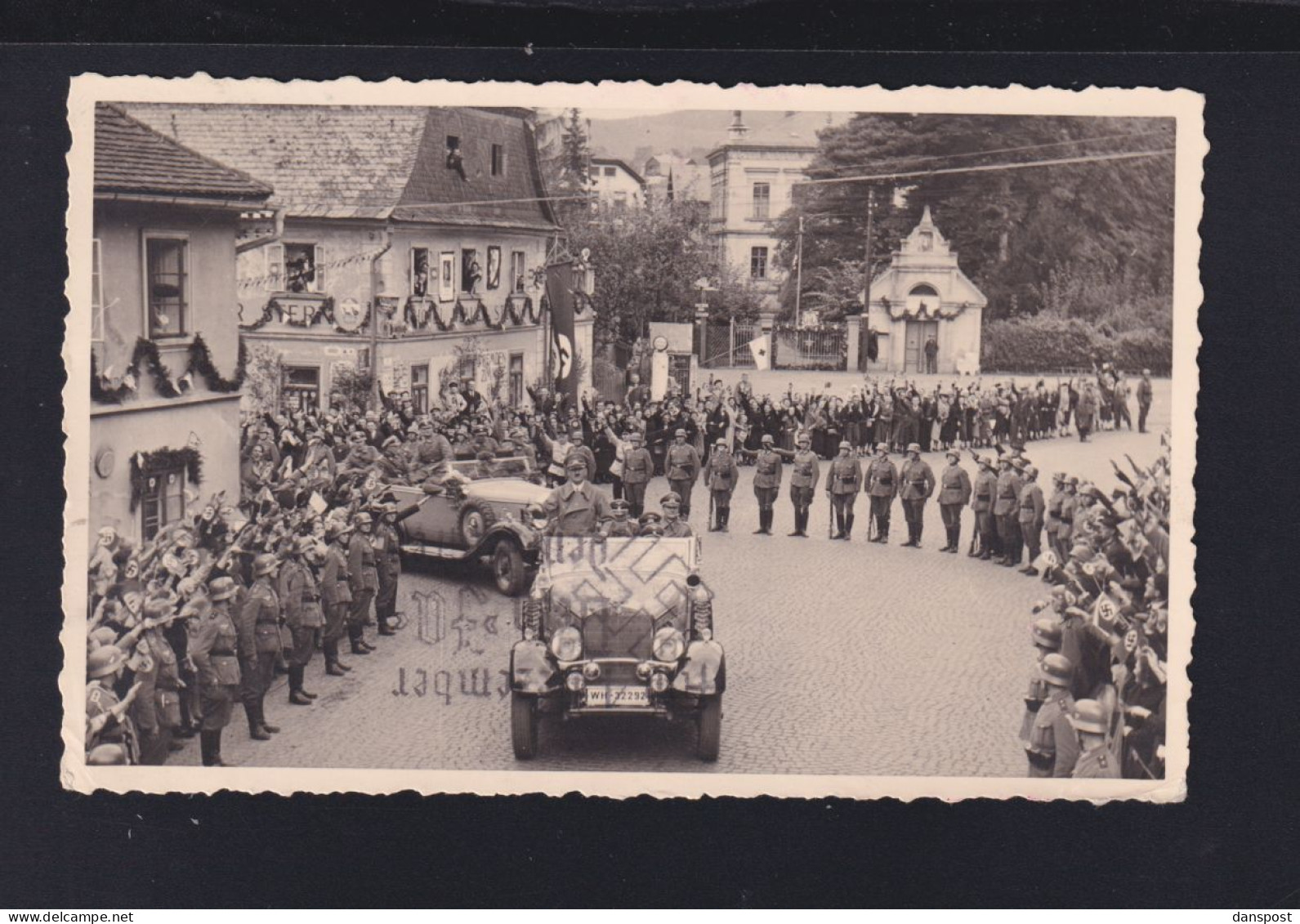 Dt. Reich AK Hitler Haida Novy Bor Zeppelin Sudetenland - Personnages Historiques