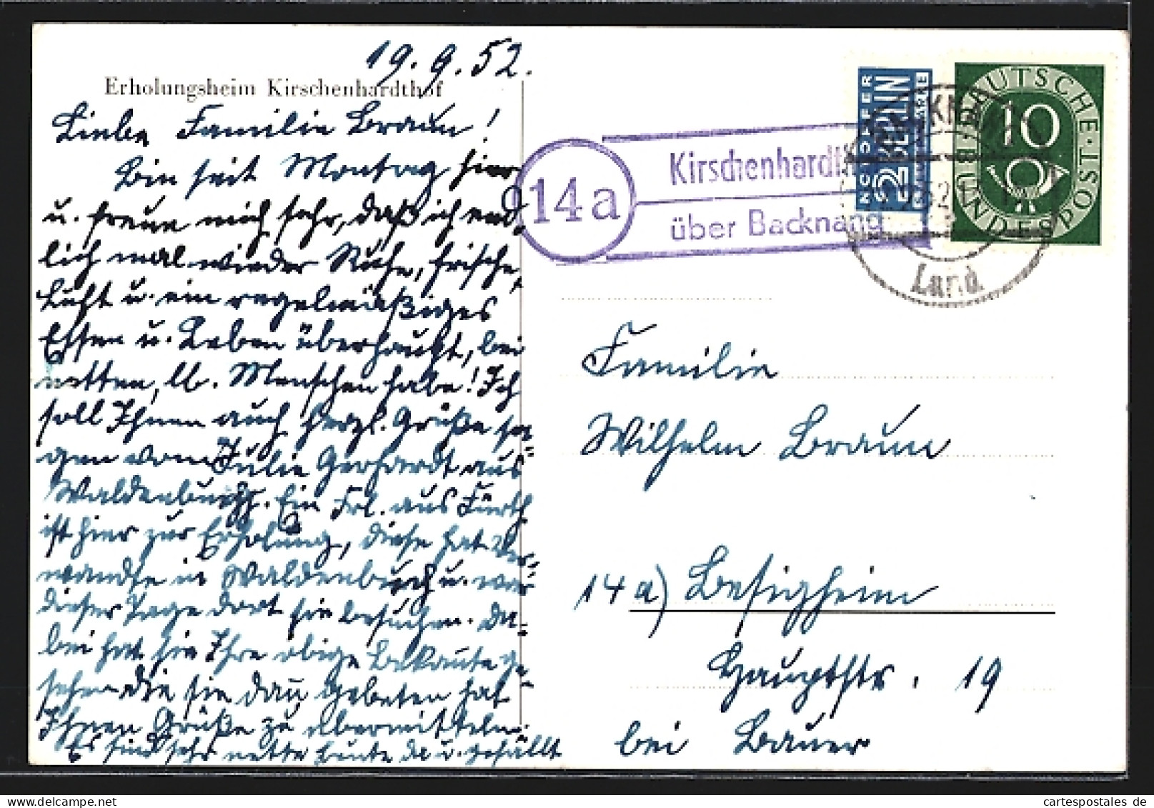 AK Kirschenhardthof, Erholungsheim Kirschenhardthof  - Autres & Non Classés