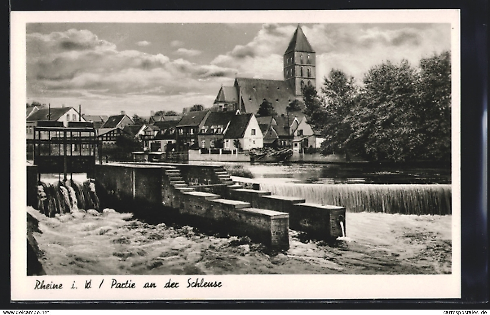 AK Rheine I. W., Partie An Der Schleuse  - Rheine