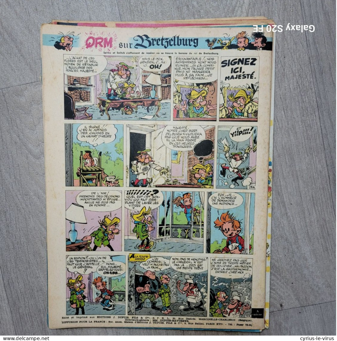 Magazines Spirou  **Qrm Sur Bretzelburg - Spirou Magazine