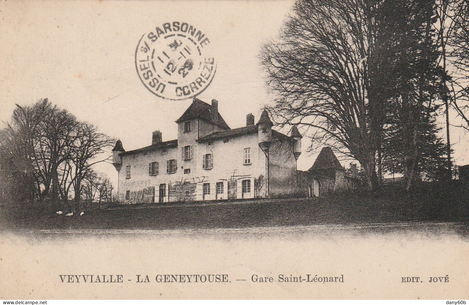 REF.AC . CPA . 87 . VEYVIALLE LA GENEYTOUSE . GARE SAINT LEONARD - Sonstige & Ohne Zuordnung