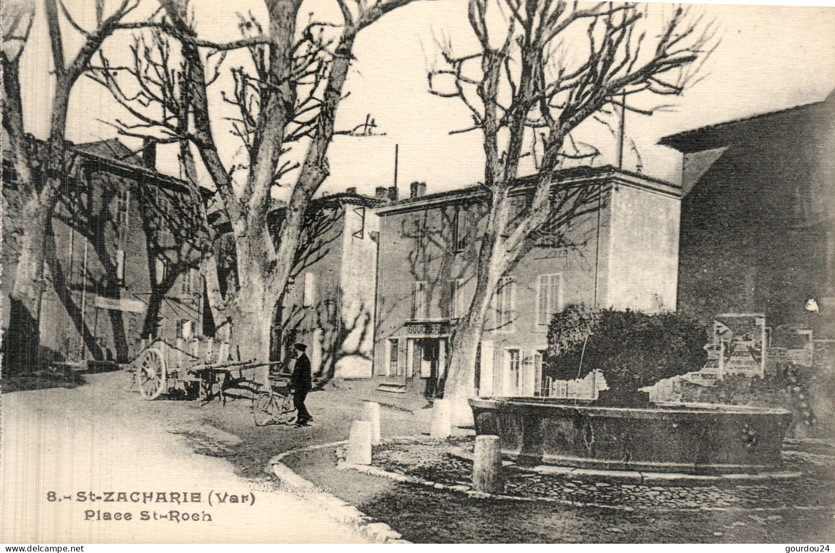 SAINT-ZACHARIE - Place St Roch - Saint-Zacharie