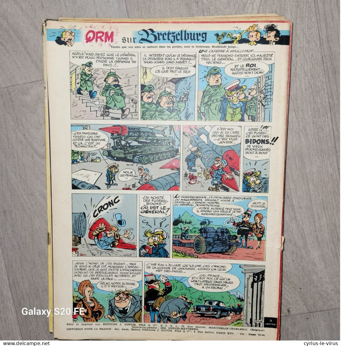 Magazines Spirou  **Qrm Sur Bretzelburg - Spirou Magazine