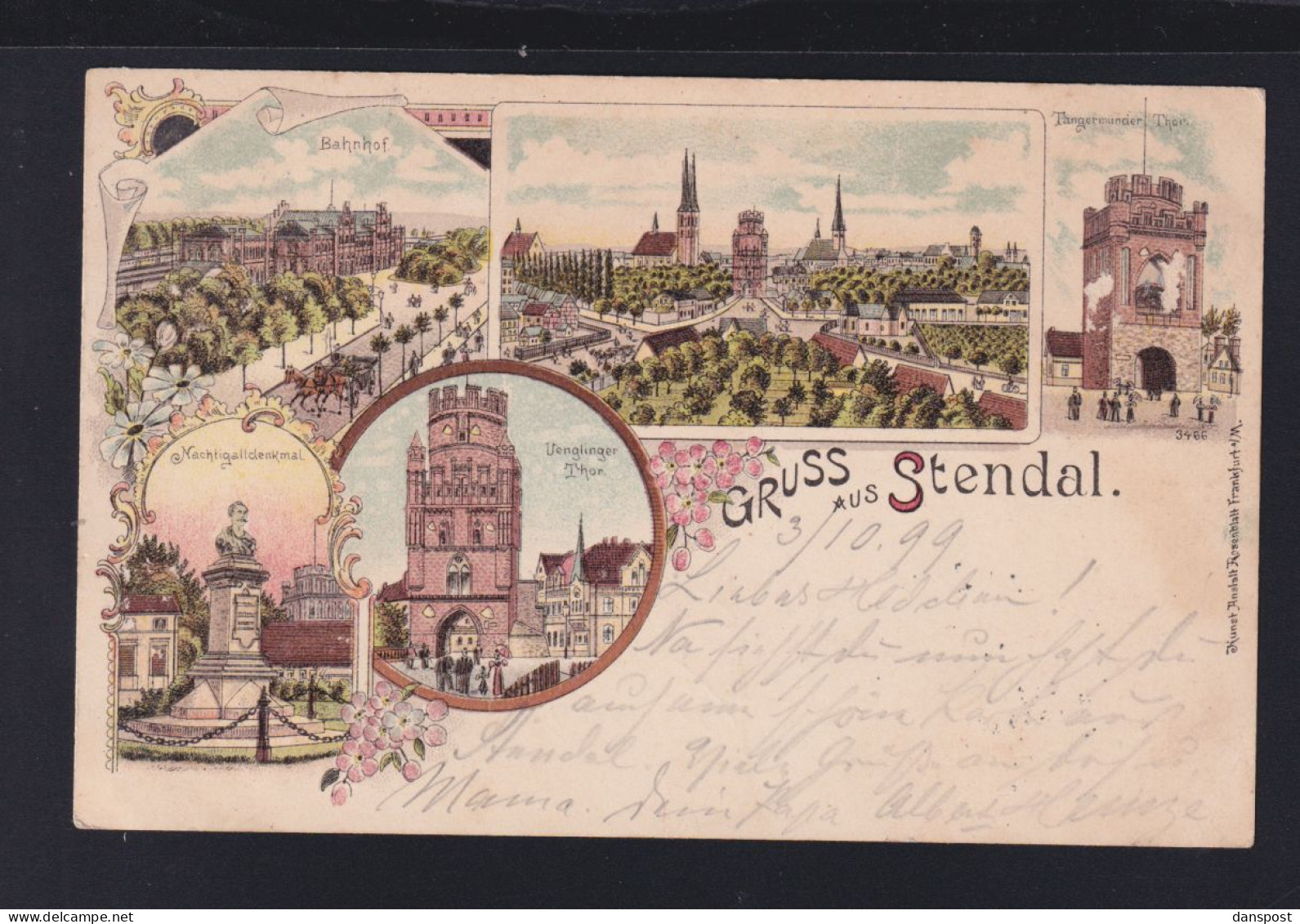 Dt. Reich Litho Stendal 1899 - Stendal