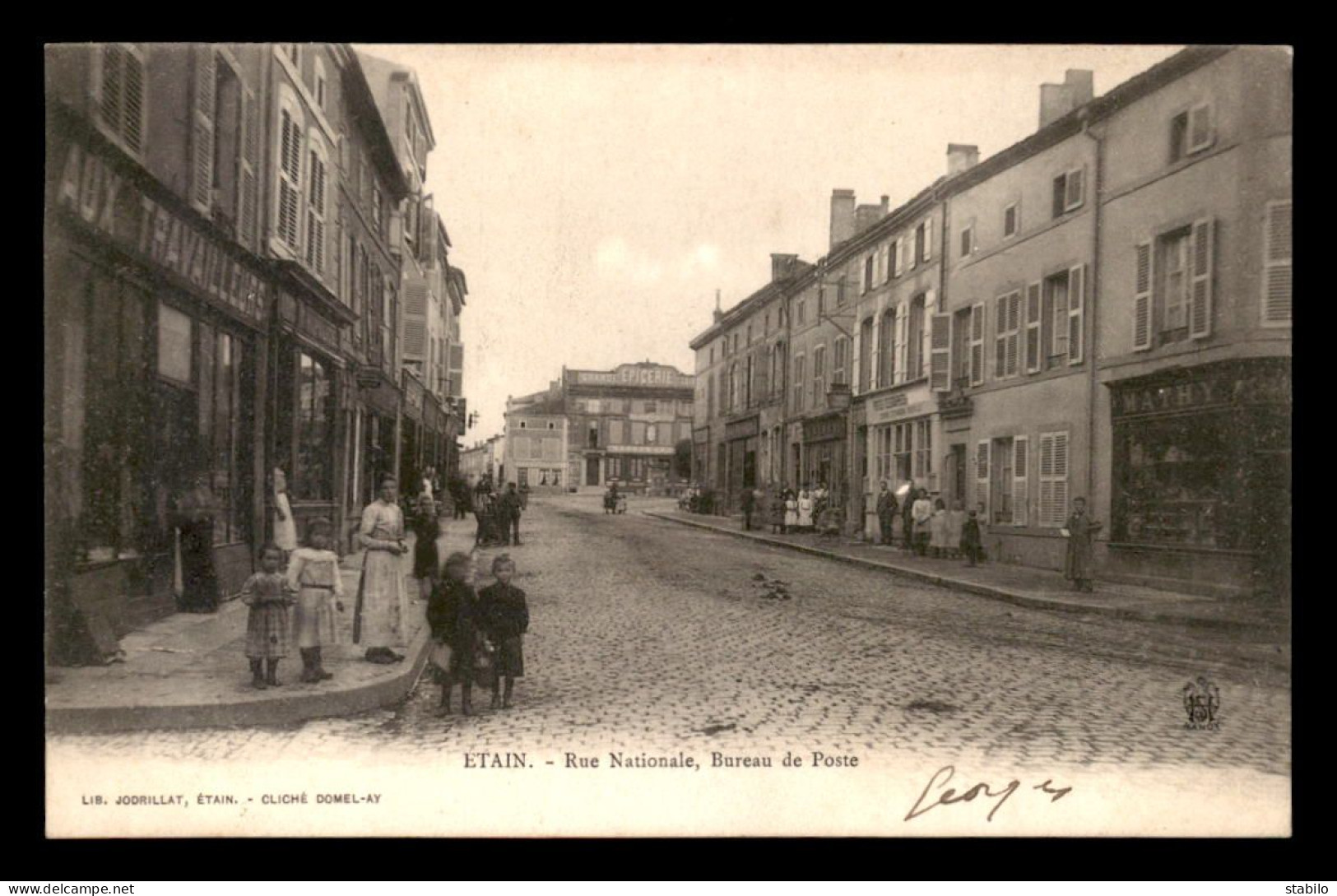 55 - ETAIN - RUE NATIONALE - BUREAU DE POSTE - EDITEUR JODRILLAT - Etain