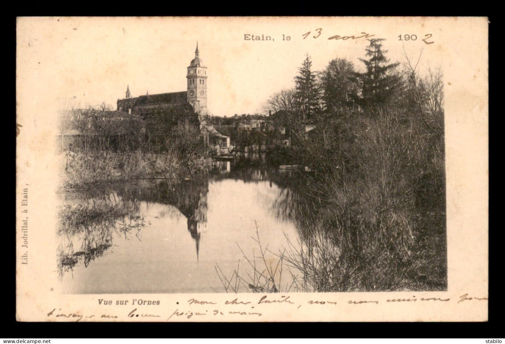 55 - ETAIN - VUE SUR L'ORNES - EDITEUR JODRILLAT - Etain