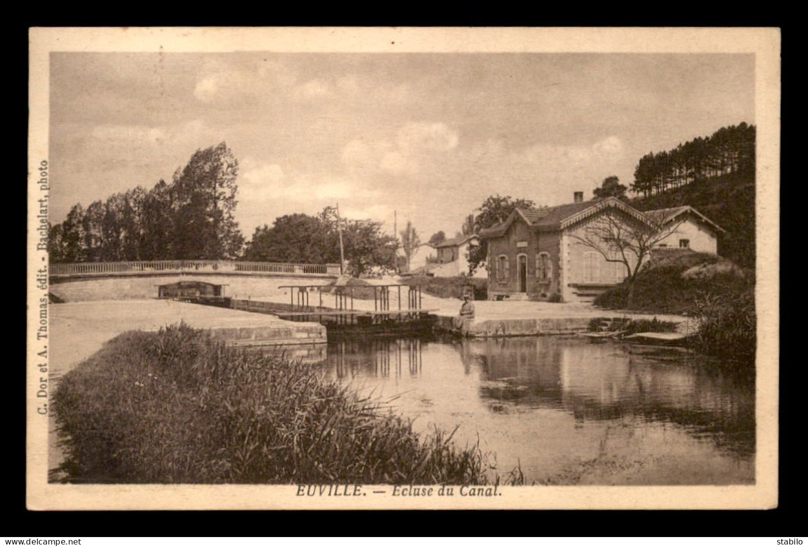 55 - EUVILLE -  ECLUSE DU CANAL - PENICHES - EDITEUR THOMAS - Other & Unclassified