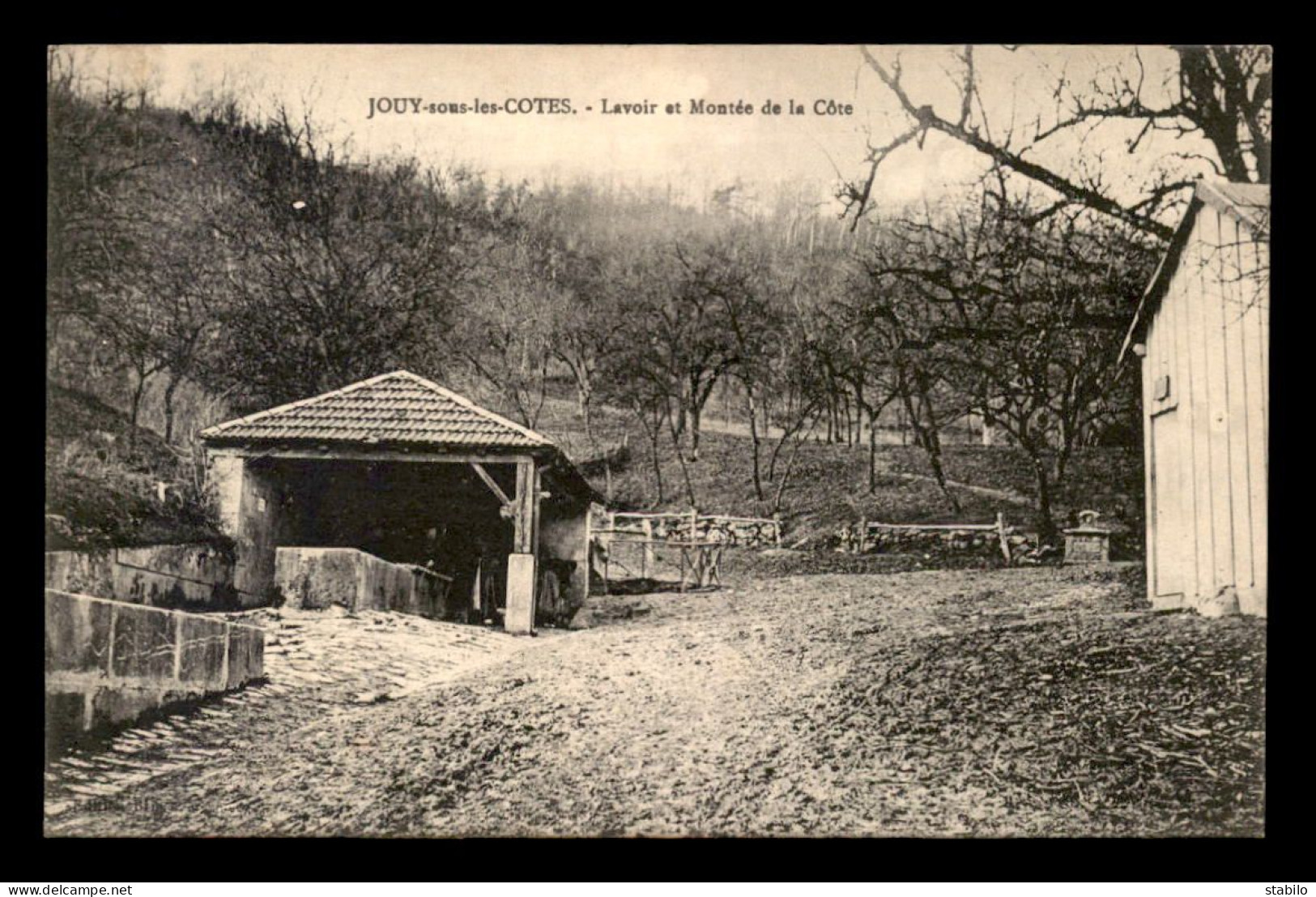 55 - JOUY-SOUS-LES-COTES - LE LAVOIR ET MONTEE DE LA COTE - EDITEUR BRIN - Other & Unclassified