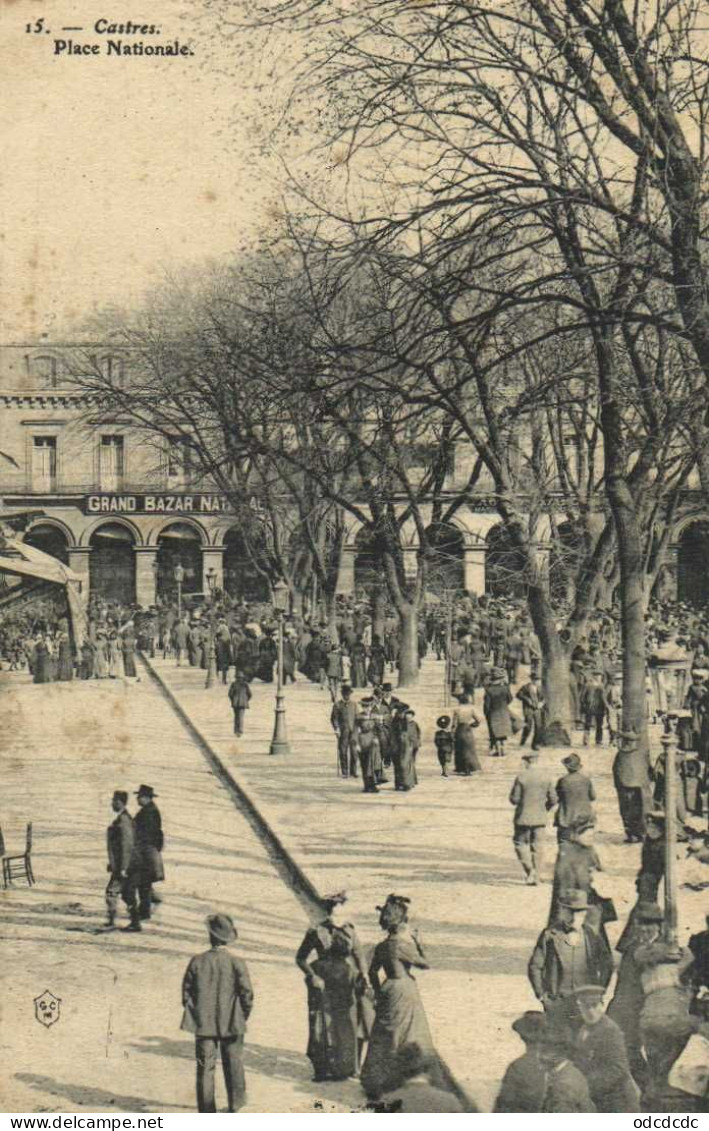 Castres Place Nationale Grand Bazar National La Foule RV - Castres