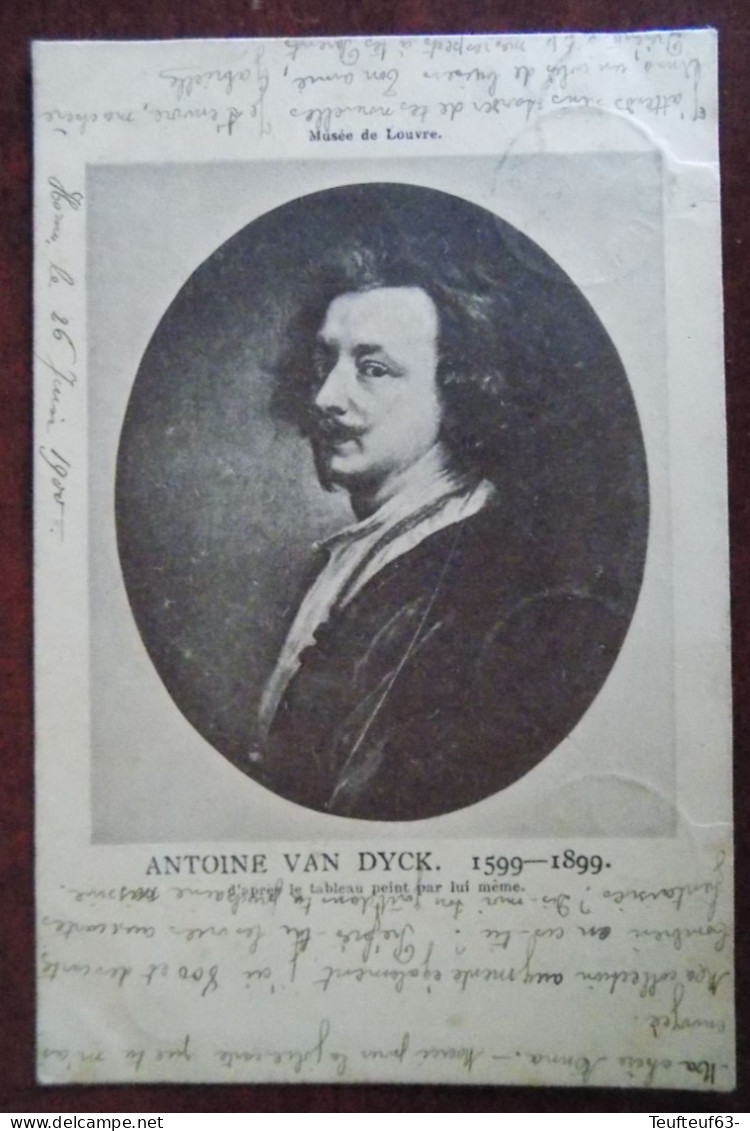 Cpa Art Antoine Van Dyck ; Peint Par Lui Même - Musée Du Louvre - Paintings