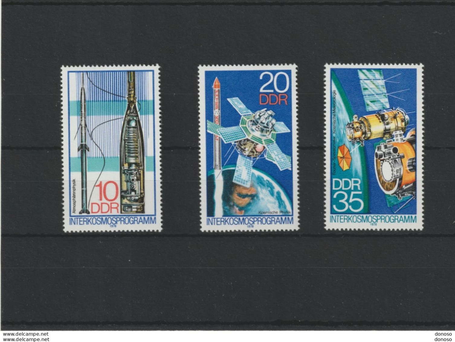 RDA 1978 ESPACE INTERKOSMOS Yvert 1980-1982 NEUF** MNH Cote 2,10 Euros - Unused Stamps