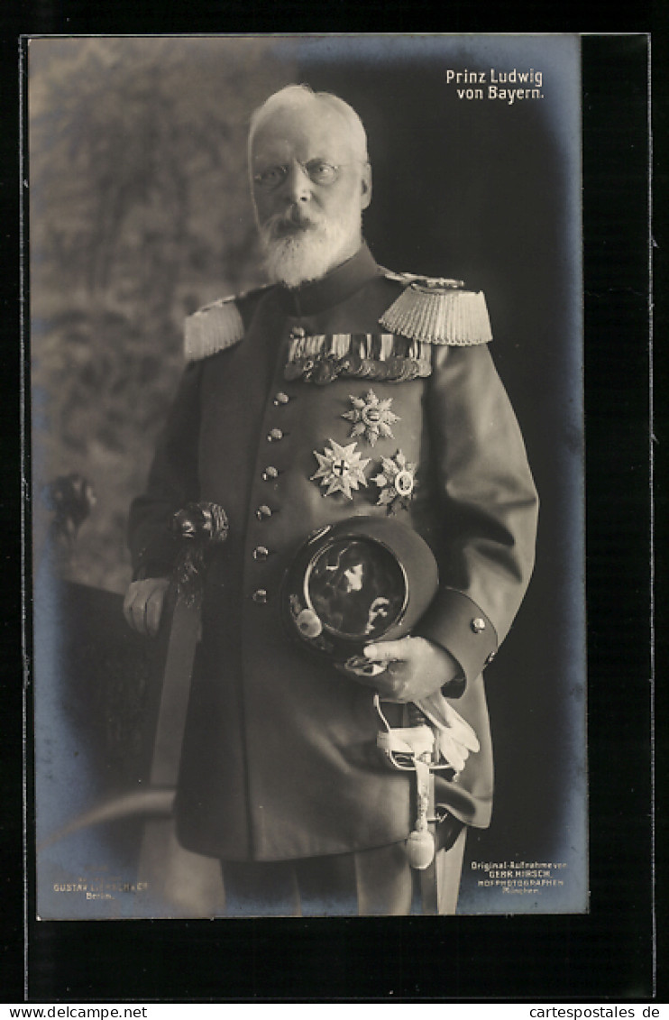 AK Prinz Ludwig Von Bayern Als Feldherr  - Familles Royales