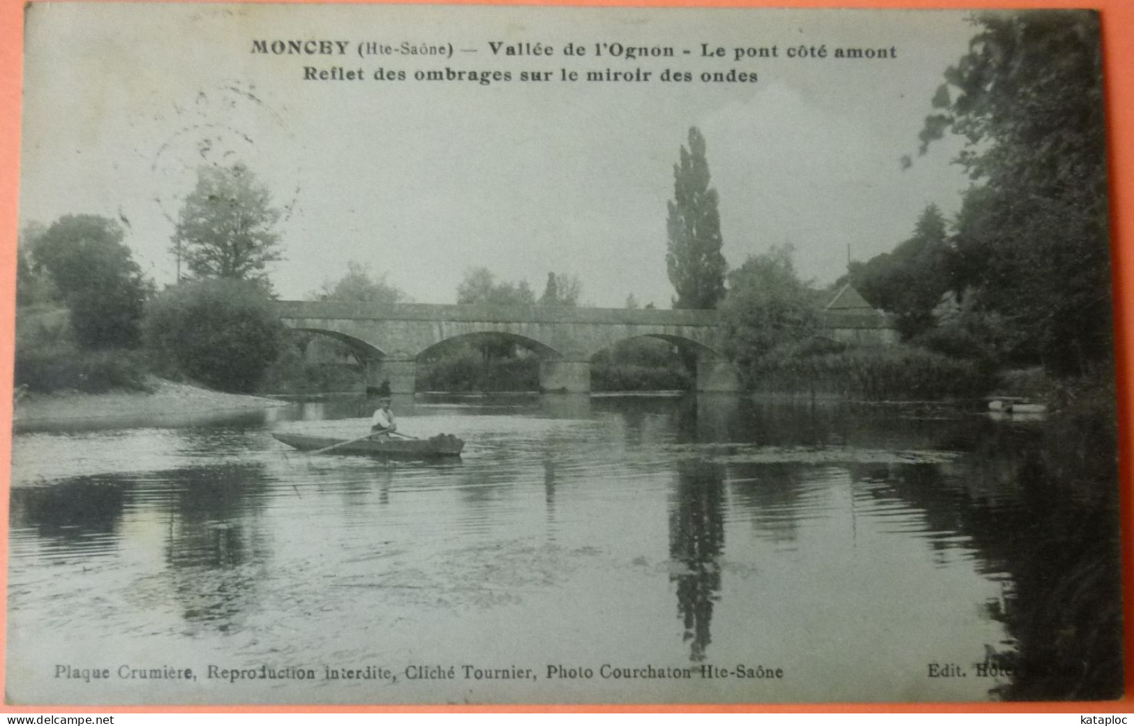 CARTE MONCEY - 70 - VALLEE DE L'OGNON - LE PONT COTE AMONT -  2 SCANS- 20 - Andere & Zonder Classificatie