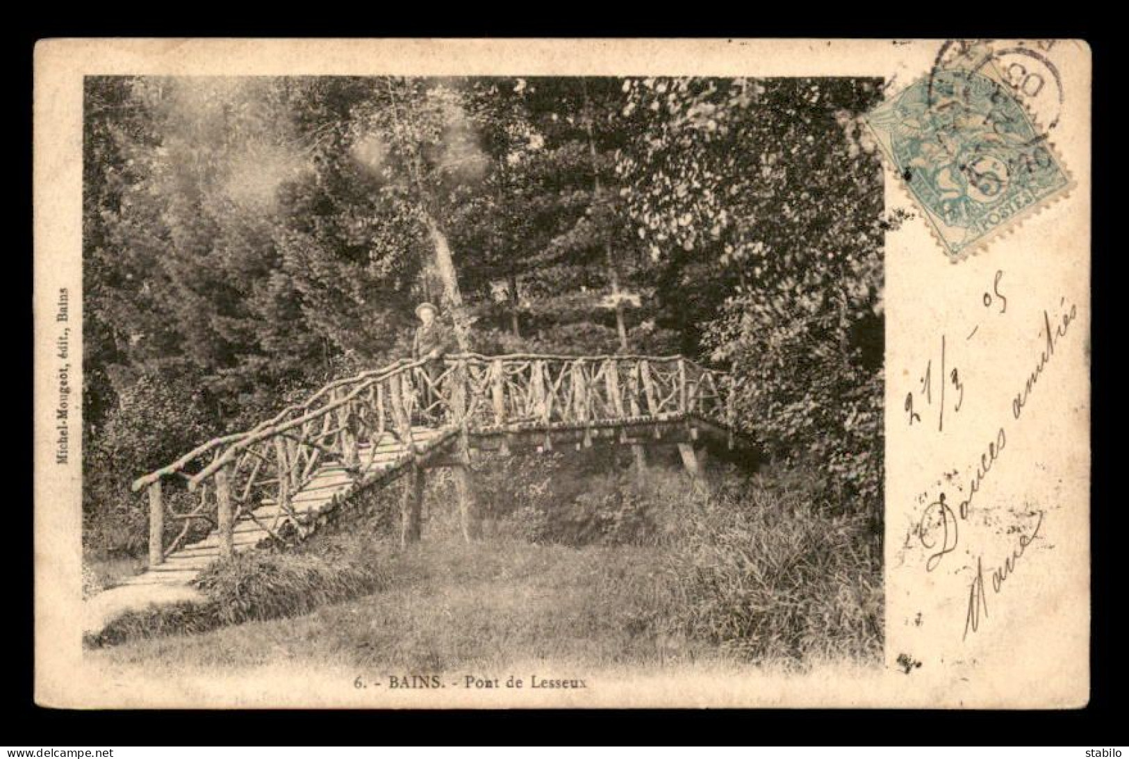 88 - BAINS-LES-BAINS - LE PONT DE LESSEUX - Bains Les Bains