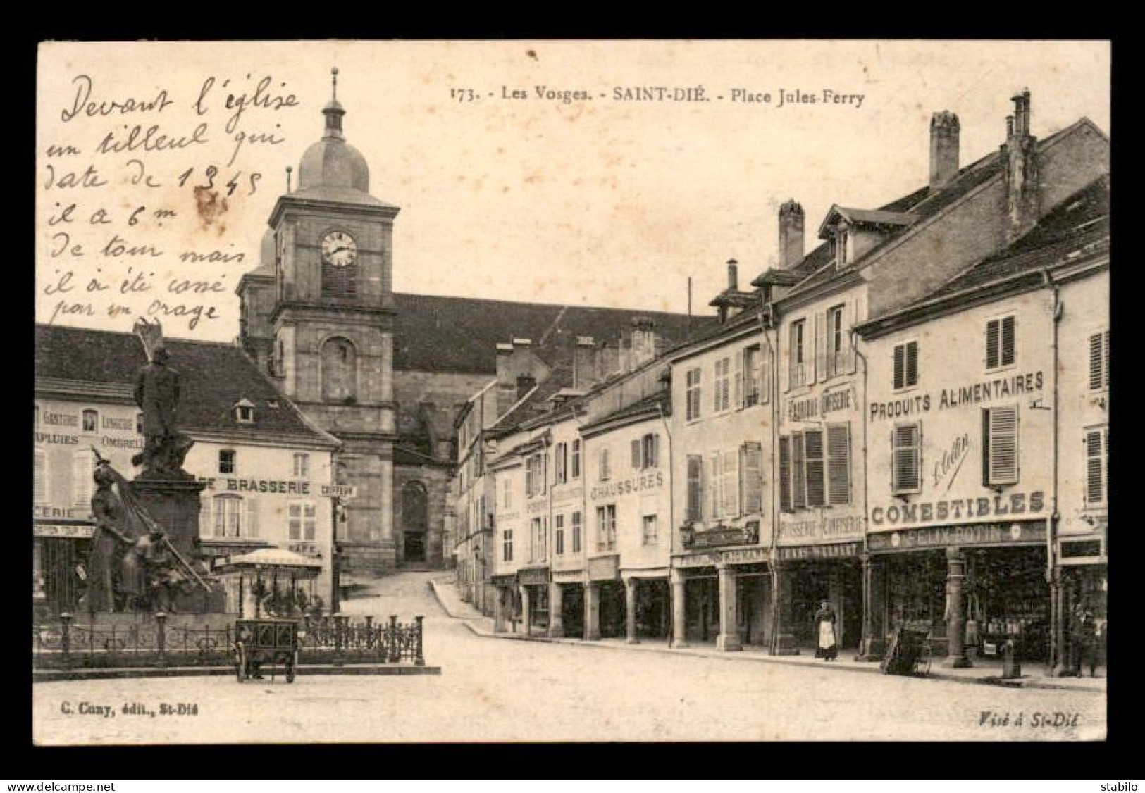 88 - SAINT-DIE - PLACE JULES FERRY - Saint Die