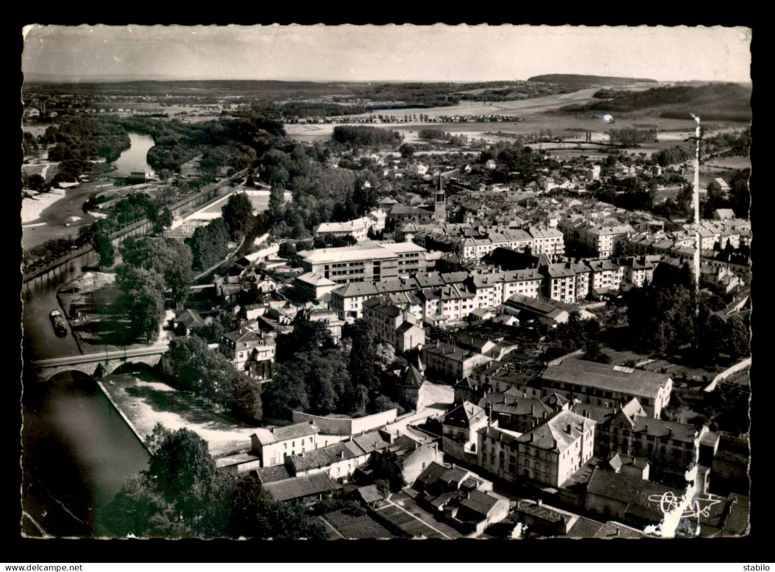 88 - CHARMES-SUR-MOSELLE - VUE AERIENNE - LE CANAL ET LA MOSELLE - Charmes