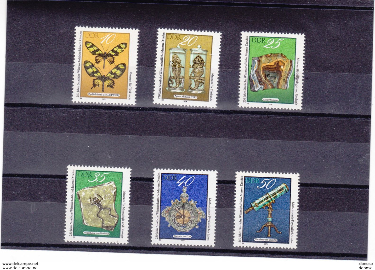 RDA 1978  MUSEE DES SCIENCES DE DRESDE Yvert 2038-2043, Michel 2370-2375 NEUF** MNH Cote 5,20 Euros - Nuevos