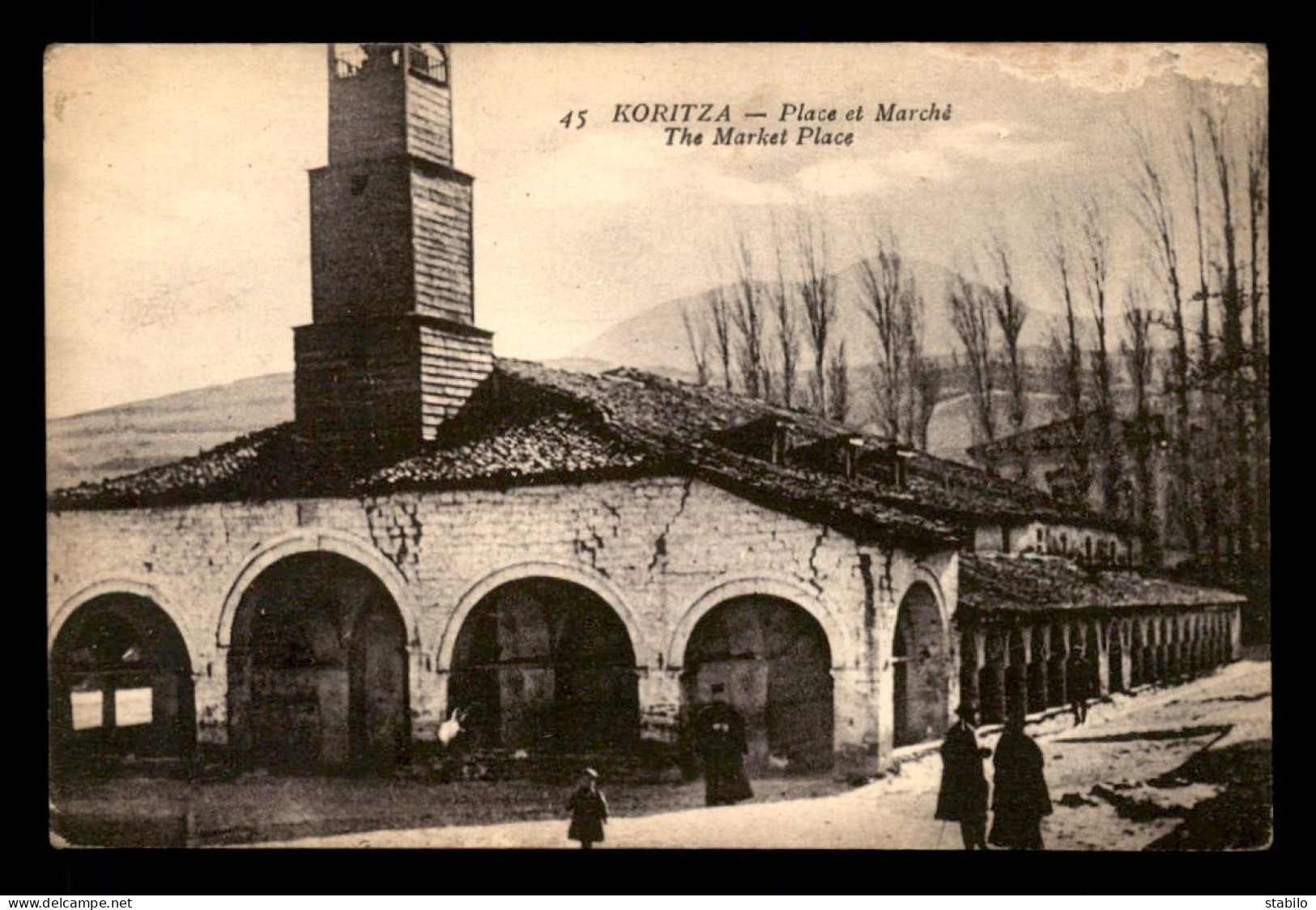 ALBANIE - KORCE - CORRITZA - KORYTZA - PLACE DU MARCHE - VOIR ETAT - Albanien