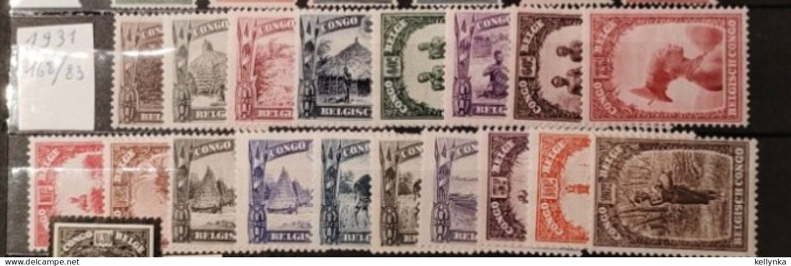 Congo Belge - 168/183 - Indigènes & Paysages - 1931 - MNH - Nuevos