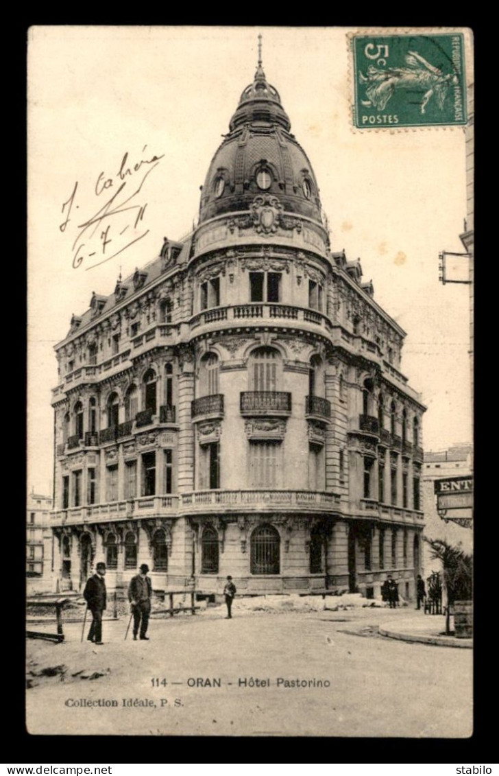 ALGERIE - ORAN - HOTEL PASTORINO - Oran