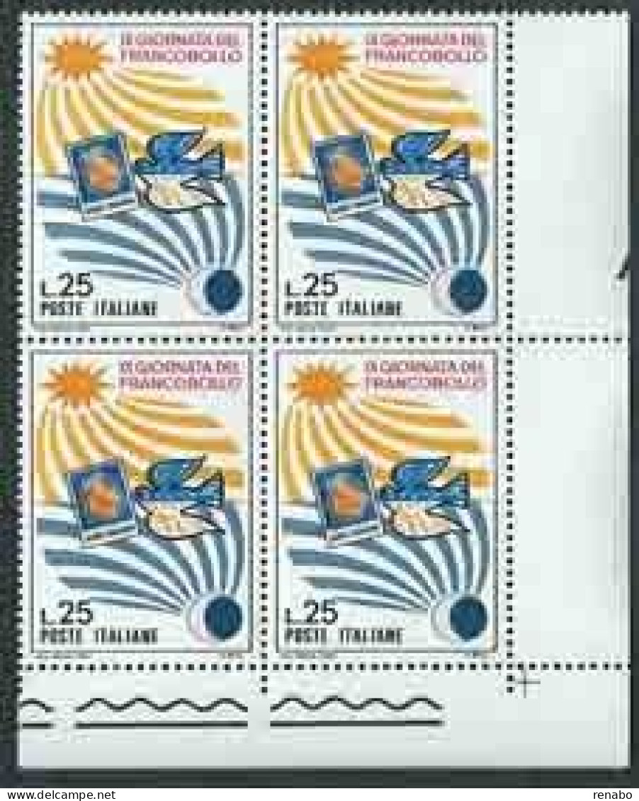 Italia, Italy, Italie, Italien 1967; Giornata Del Francobollo 1965 All' Interno Di Giornata Francobollo 1967. Angolo - Tag Der Briefmarke