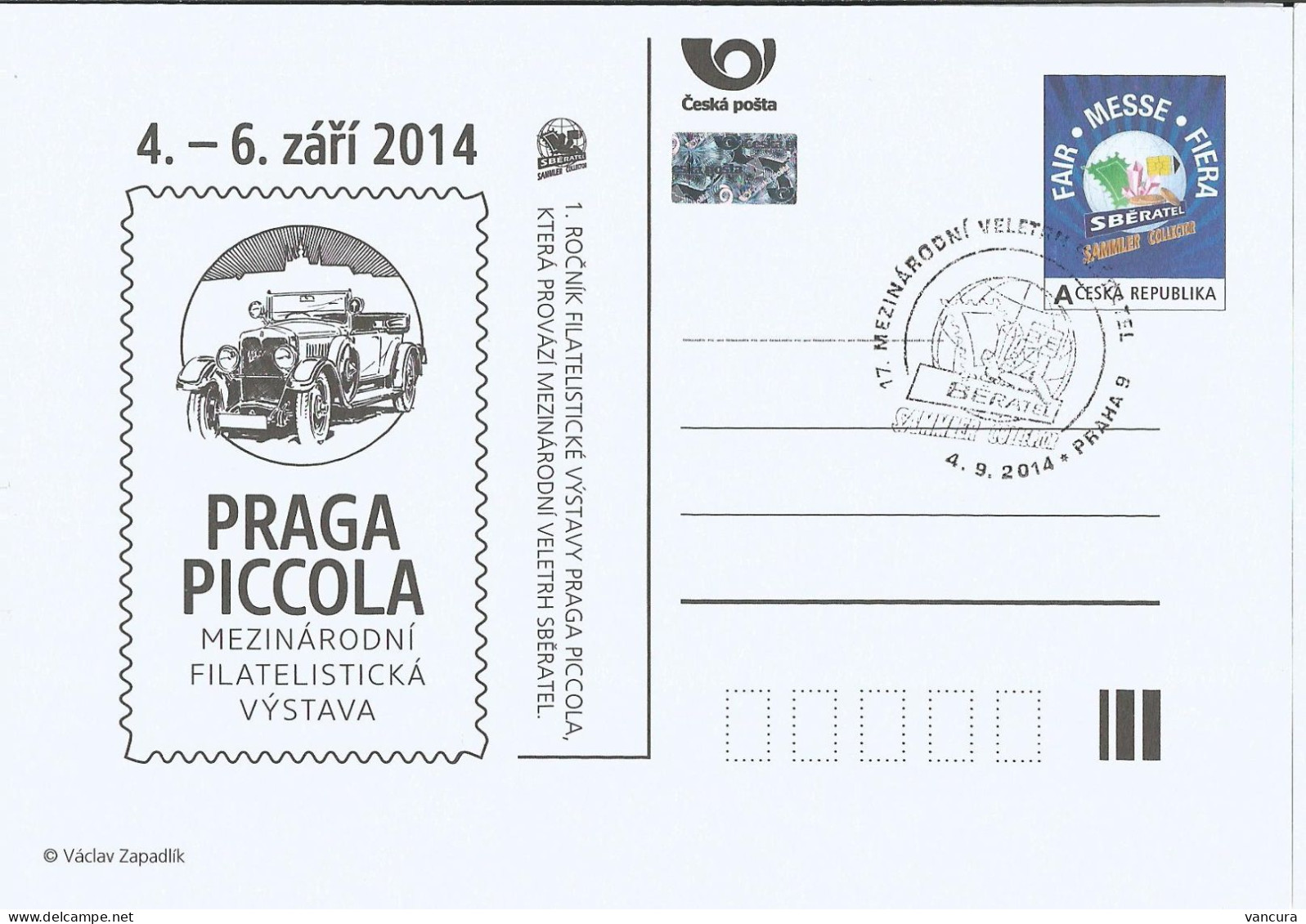 CDV 166 Czech Republic Sberatel/Collector/Sammler 2014 Zapadlik's Car - Cars