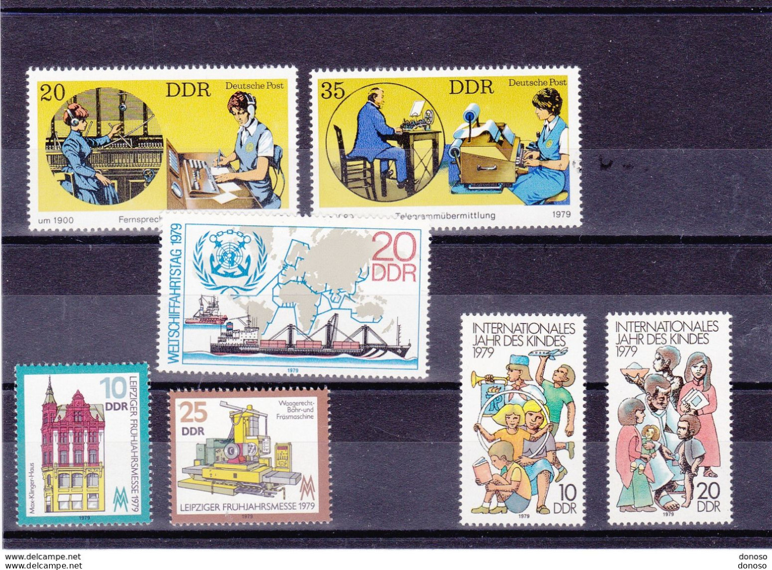 RDA 1979 Yvert 2068-2072 + 2087-2088 NEUF** MNH Cote 4,30 Euros - Nuevos