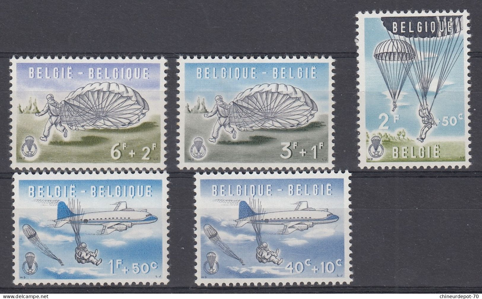 Parachutisme 1960 Neufs AVEC CHARNIERES * - Unused Stamps