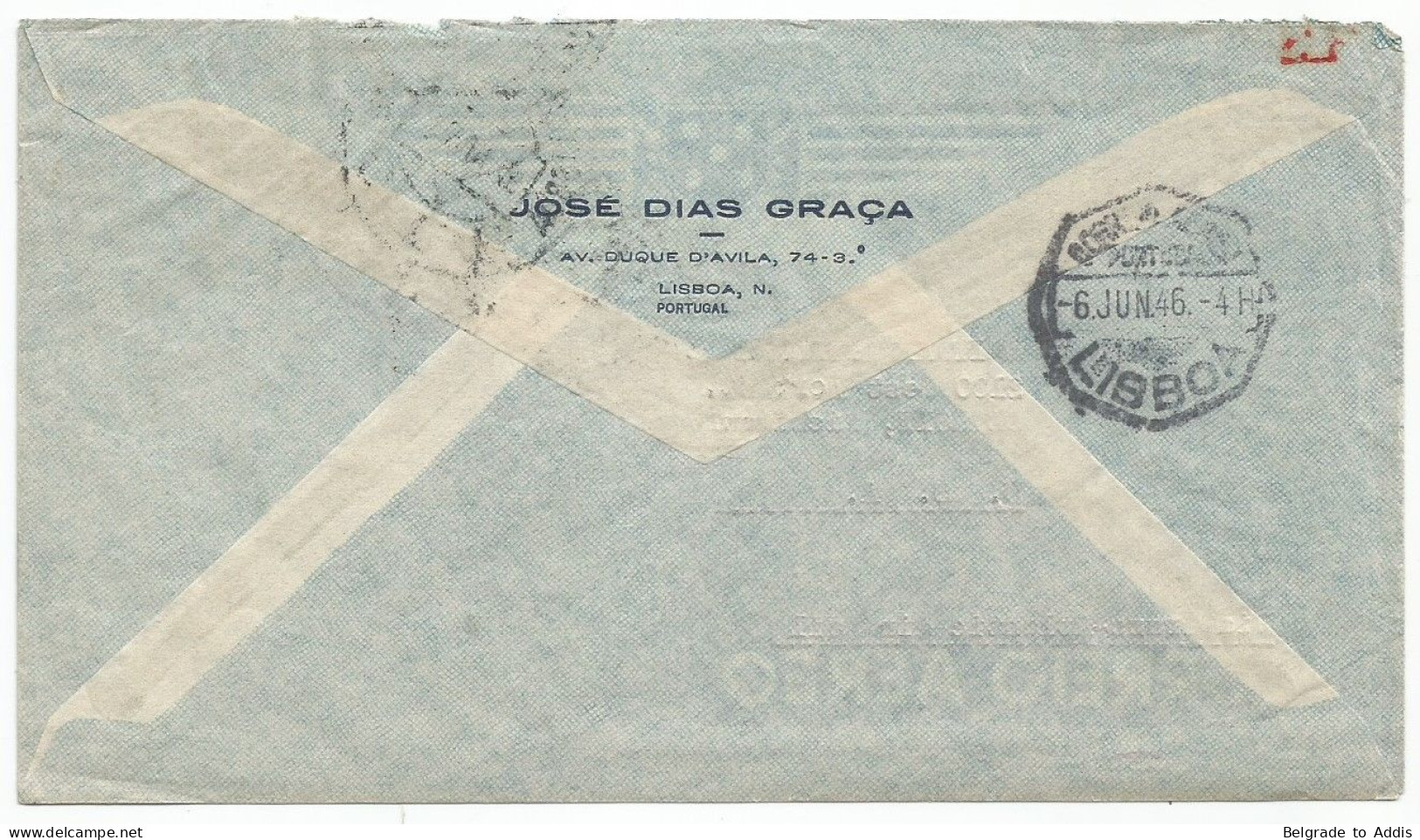 Portugal Afinsa 659 & 669 On Air Mail Cover To USA 1946 - Briefe U. Dokumente