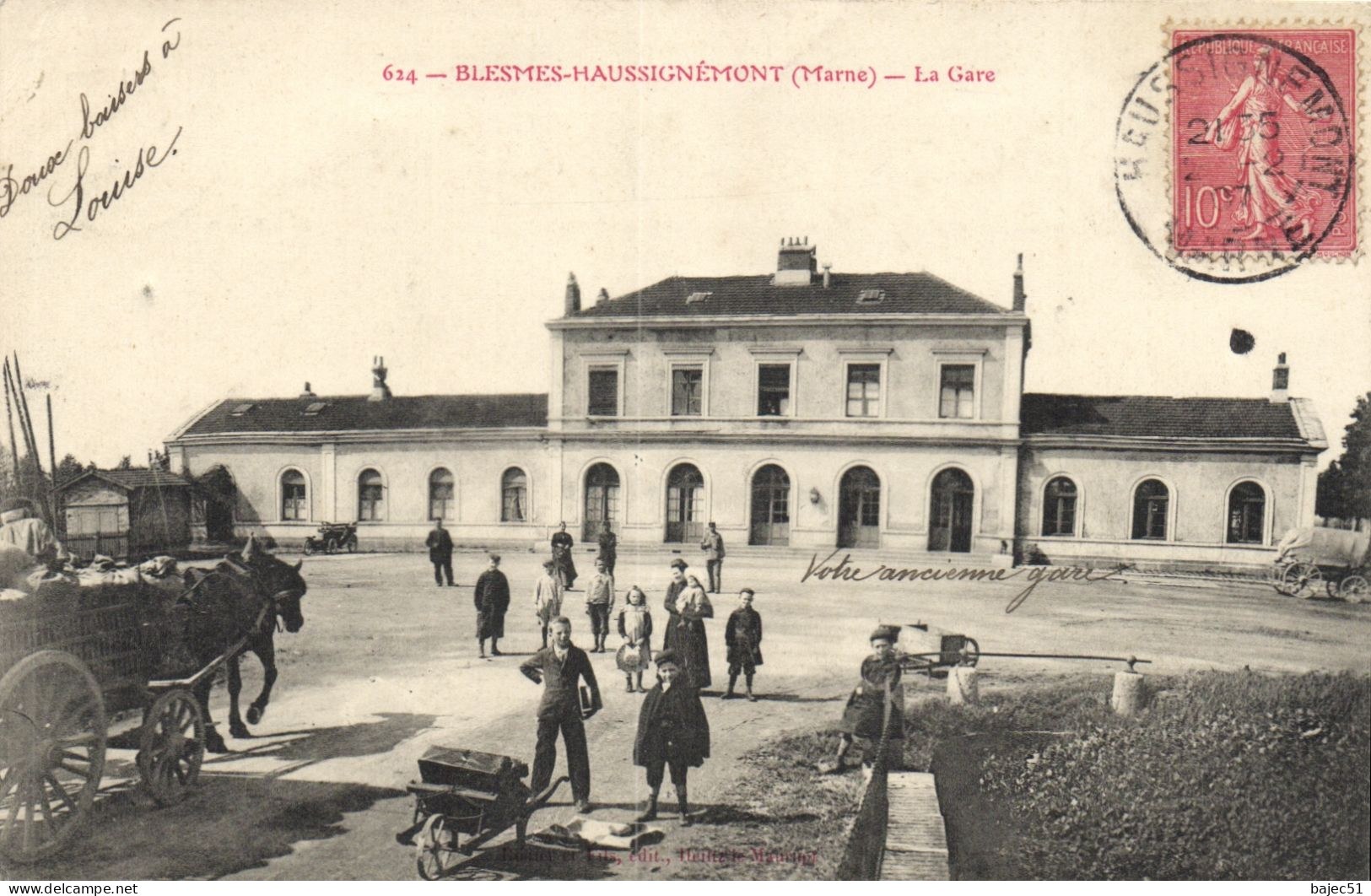 Blesmes - Haussignémont - La Gare "animés" - Autres & Non Classés